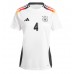 Maillot de foot Allemagne Jonathan Tah #4 Domicile vêtements Europe 2024 Manches Courtes